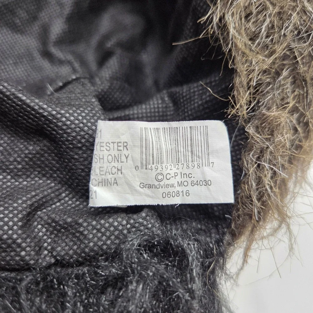 C-P Inc Raccoon Tail Hat Faux Fur Costume Accessory One Size Brown Striped Tail
